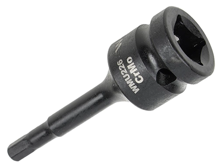 Nasadka udarowa 1/2" imbusowa 6mm hex H6 ze stali CrMo Waryński