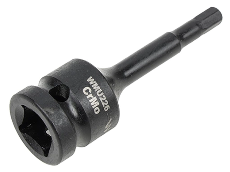 Nasadka udarowa 1/2" imbusowa 6mm hex H6 ze stali CrMo Waryński 2