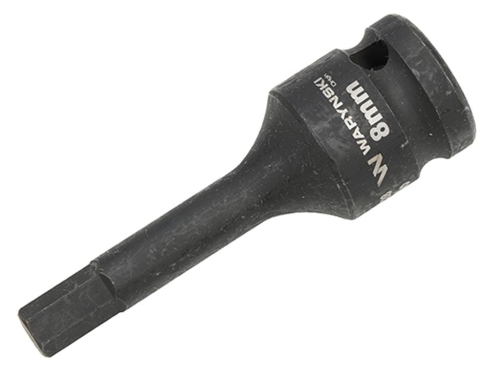 Nasadka udarowa 1/2" imbusowa 8mm hex H8 ze stali CrMo Waryński