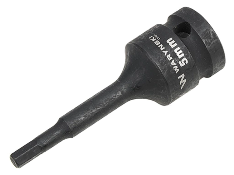Nasadka udarowa 1/2" imbusowa 5mm hex H5 ze stali CrMo Waryński