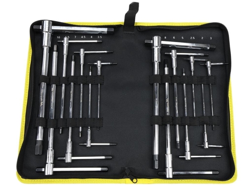 Zestaw kluczy trzpieniowych imbusowych HEX typu T w pokrowcu 14 el. Waryński 2