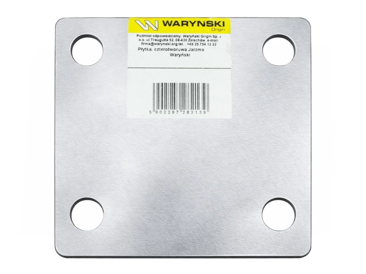 Płytka czterootworowa Jarzma M8 45 Waryński