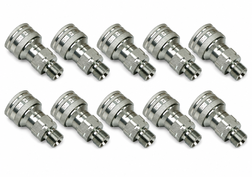 Szybkozłącze hydrauliczne gniazdo z eliminatorem ciśnienia M22x1.5 gwint zewnętrzny EURO (9100822G) (ISO 7241-A) Waryński (opakowanie 10szt)