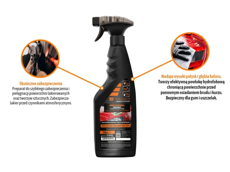 Preparat do zabezpieczenia lakieru - PROFESSIONAL 750ml - atomizer Teger 2
