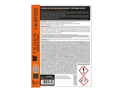 Preparat do czyszczenia układu chłodzenia - PROFESSIONAL Cleaner 1l Teger 2