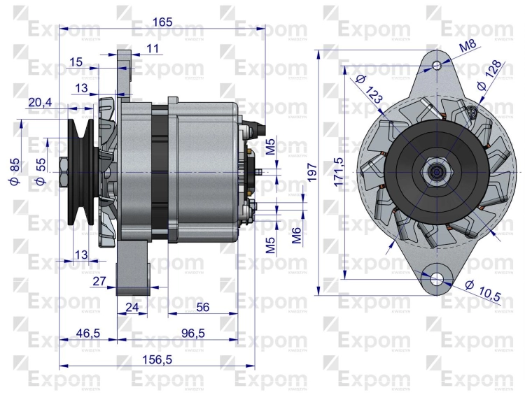 Alternator Perkins Renault Claas Nowy Typ EXPOM KWIDZYN eu 4