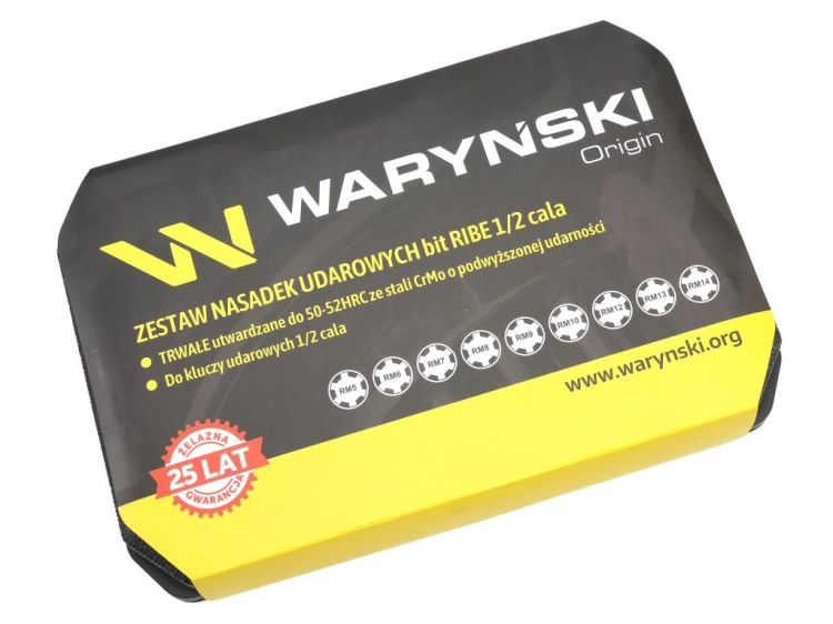 Zestaw nasadek udarowych 1/2 typu RIBE ze stali CrMo 9 el. Waryński 4