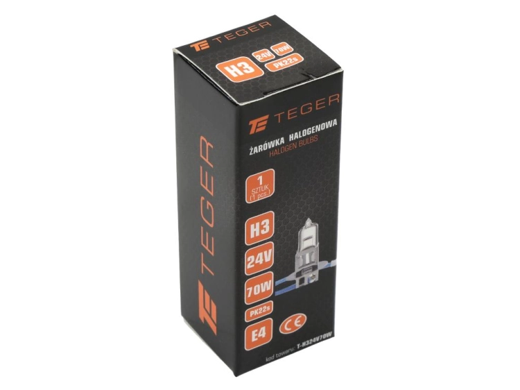 Żarówka H3 24V 70W PK22s TEGER3