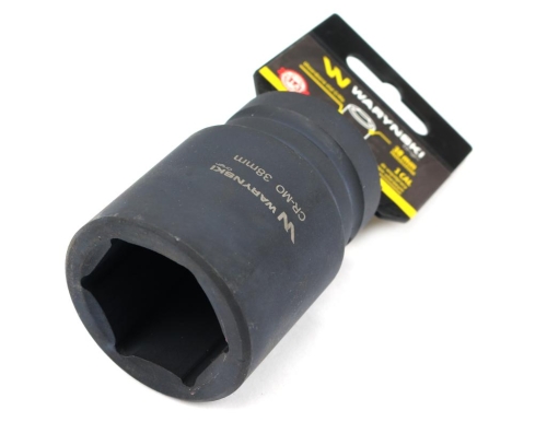 Nasadka udarowa sześciokątna 1"długa 38 mm CrMo DIN 3129 Waryński