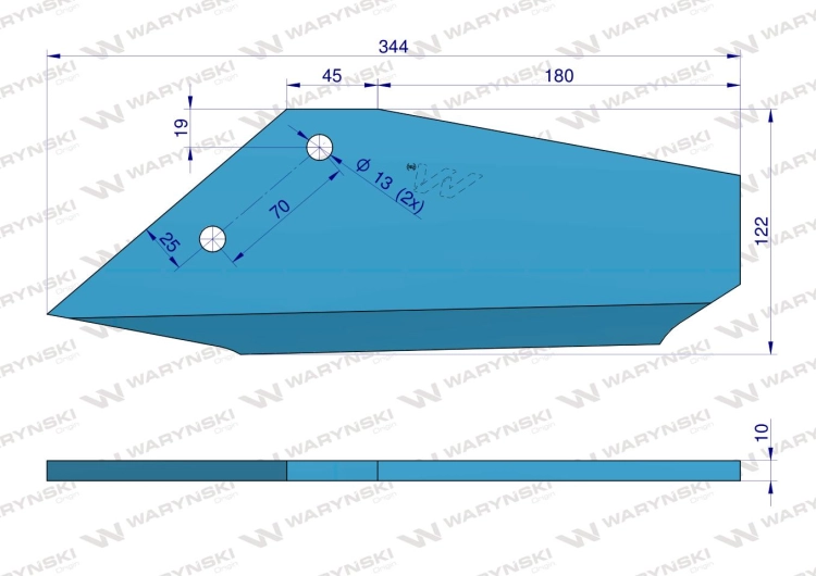 Lemiesz prosty lewy 3374417 Lemken Smaragd Waryński 3