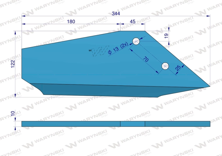 Lemiesz prosty prawy 374416 Lemken Smaragd Waryński 3