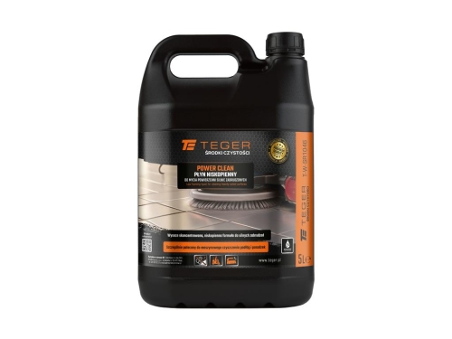 Płyn niskopienny do mycia powierzchni silnie zabrudzonych POWER CLEANING 5l Teger