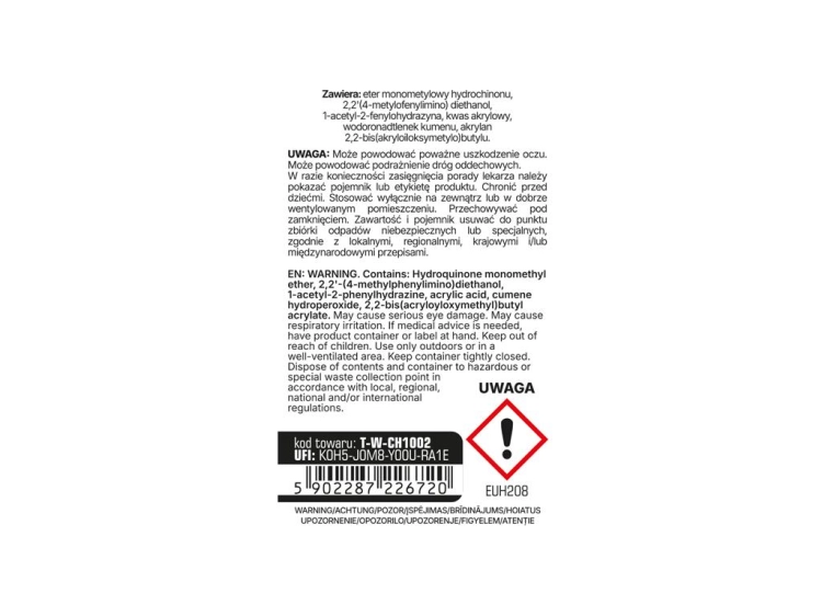 Klej do gwintów MEDIUM - niebieski 50g TEGER 3