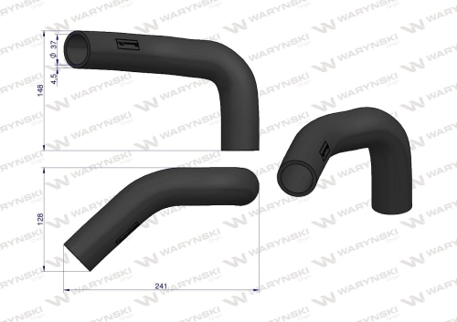 Przewód chłodnicy górny L56296 Waryński 2