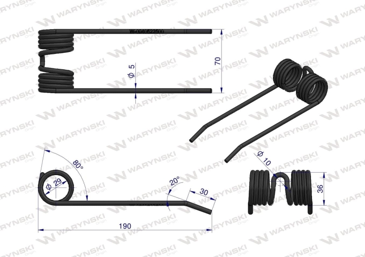 Palec podbieracza zastosowanie Welger 0940522500 Waryński 3