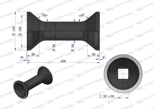 Tuleja odległościowa Talerzówka Waryński  2