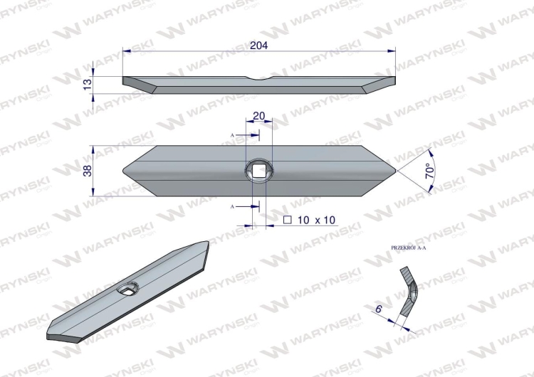 Redliczka 1-otworowa agregatu prosta ze śrubą mal. proszkowo Waryński 2
