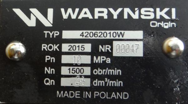 Pompa hydrauliczna PZ18AT podnośnika wzmocniona 24 l/min C-330 WARYŃSKI 4