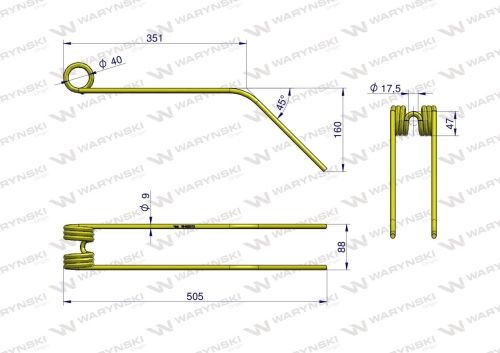 Palec zgrabiarka zastosowanie Niemeyer WARYŃSKI W-600013 (2)