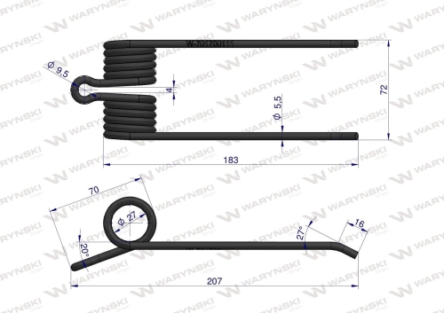 Palec podbieracza zastosowanie Hesston 701700111 Waryński  2