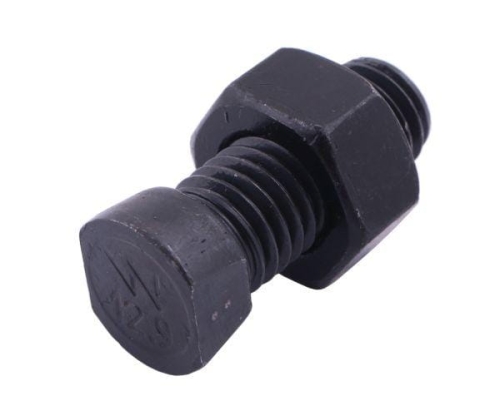 Śruba kpl. płużna oval z dwóch stron ścięta M12x40 mm kl.12.9 zastosowanie Kverneland Waryński M12X40OV2KV