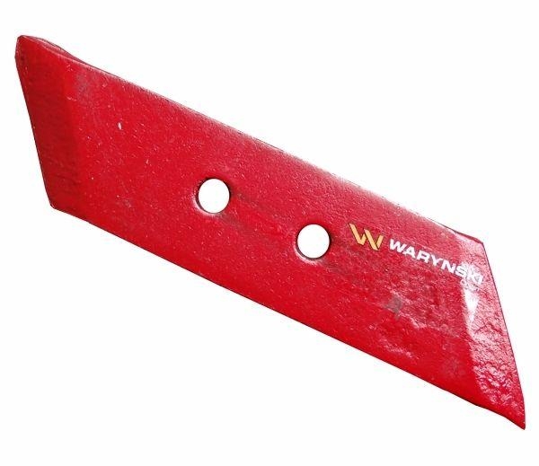 Dłuto nakładka lemiesza obracalna lewa zastosowanie Vogel&Noot PK801102 Pług stal borowa WARYŃSKI 2