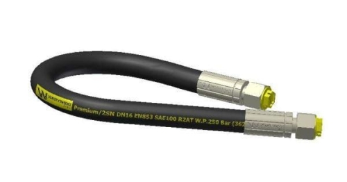 Przewód hydrauliczny 250 bar gwint M27x2 proste L-1100mm DN16-2SN (AA-1100/M27X2/25MPA; P11P11) Waryński