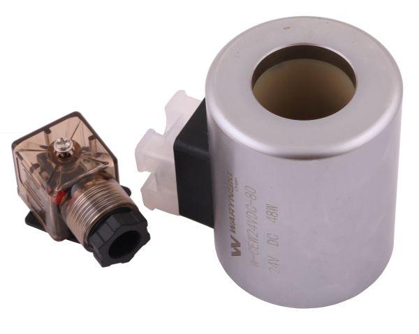Cewka dzielnika elektrozaworu W-E12DVS6/2-80L W-E12DVS3/2-80L 24V DC 48W Waryński 3