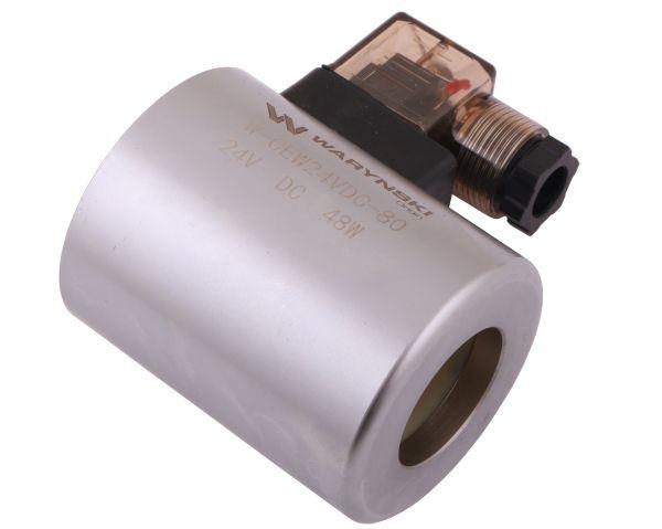 Cewka dzielnika elektrozaworu W-E12DVS6/2-80L W-E12DVS3/2-80L 24V DC 48W Waryński 4