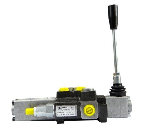 Rozdzielacz hydrauliczny 1-sekcyjny max przepływ 40L z sekcją pływającą Waryński 4