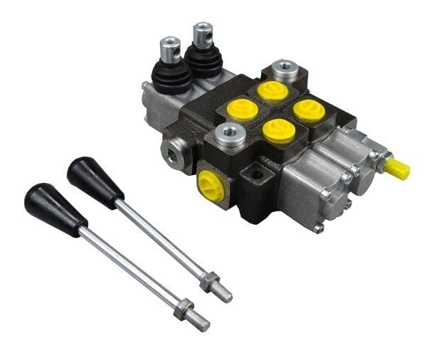 Rozdzielacz hydrauliczny 2-sekcyjny max przepływ 40L Waryński