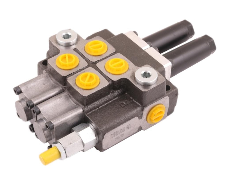W-ROZ40L/2LRozdzielacz hydrauliczny dwusekcyjny (2) 40L sterowany joystickiem Waryński 6