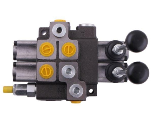 Rozdzielacz hydrauliczny 2-sekcyjny max przepływ 40L (1-sekcja nurnikowa) Waryński 2