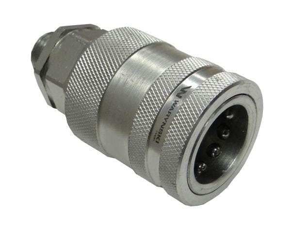 Szybkozłącze hydrauliczne gniazdo M16x1.5 gwint zewnętrzny EURO PUSH-PULL (9100816G) (ISO 7241-A) Waryński 2