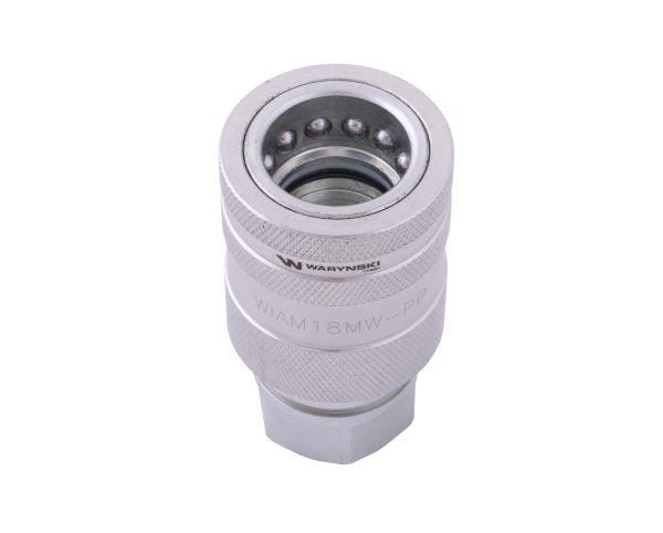 Szybkozłącze hydrauliczne gniazdo M18x1.5 gwint wewnętrzny EURO PUSH-PULL (ISO 7241-A) Waryński 3