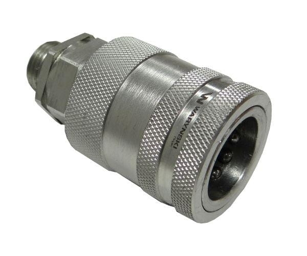 Szybkozłącze hydrauliczne gniazdo M18x1.5 gwint zewnętrzny EURO PUSH-PULL (9100818G) (ISO 7241-A) Waryński 4