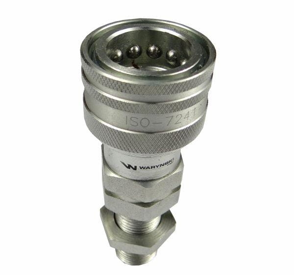 Szybkozłącze hydrauliczne gniazdo long M18x1.5 gwint zewnętrzny EURO (9100818GL) (ISO 7241-A) Waryński