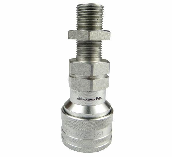 Szybkozłącze hydrauliczne gniazdo long M18x1.5 gwint zewnętrzny EURO (9100818GL) (ISO 7241-A) Waryński  4