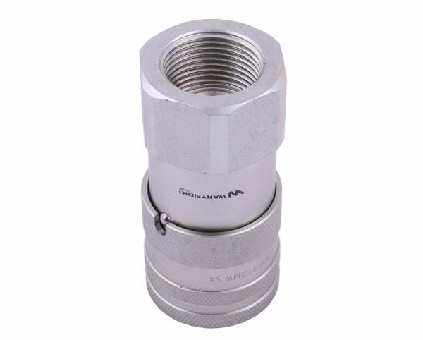 Szybkozłącze hydrauliczne suchoodcinające (rozmiar 1/2) gniazdo G3/4"BSP gwint wewnętrzny ISO16028 Waryński 4