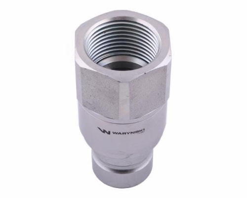 Szybkozłącze hydrauliczne suchoodcinające (rozmiar 3/4) wtyczka G1"BSP gwint wewnętrzny ISO16028 Waryński