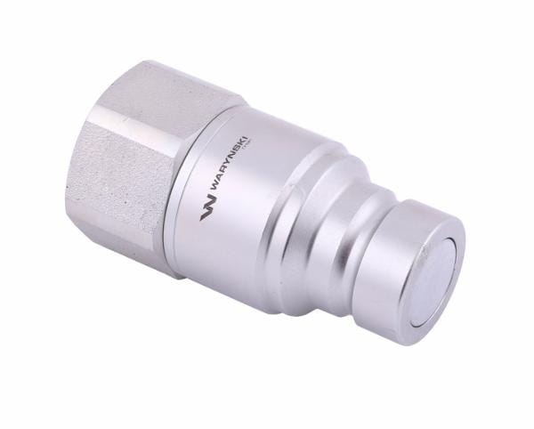 Szybkozłącze hydrauliczne suchoodcinające (rozmiar 3/4) wtyczka G1"BSP gwint wewnętrzny ISO16028 Waryński 2