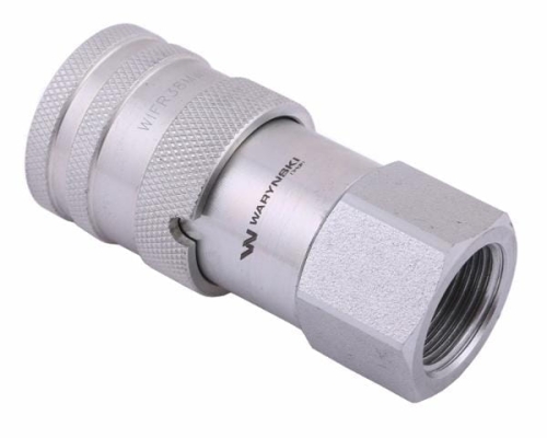 Szybkozłącze hydrauliczne suchoodcinające (rozmiar 3/8) gniazdo G1/2"BSP gwint wewnętrzny ISO16028 Waryński