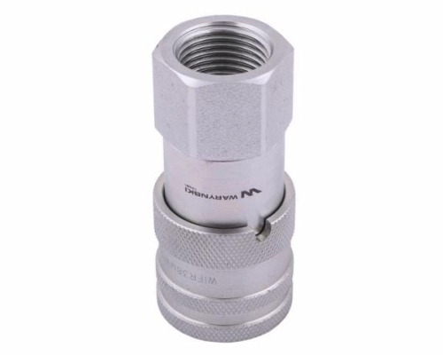 Szybkozłącze hydrauliczne suchoodcinające (rozmiar 3/8) gniazdo G1/2"BSP gwint wewnętrzny ISO16028 Waryński 2