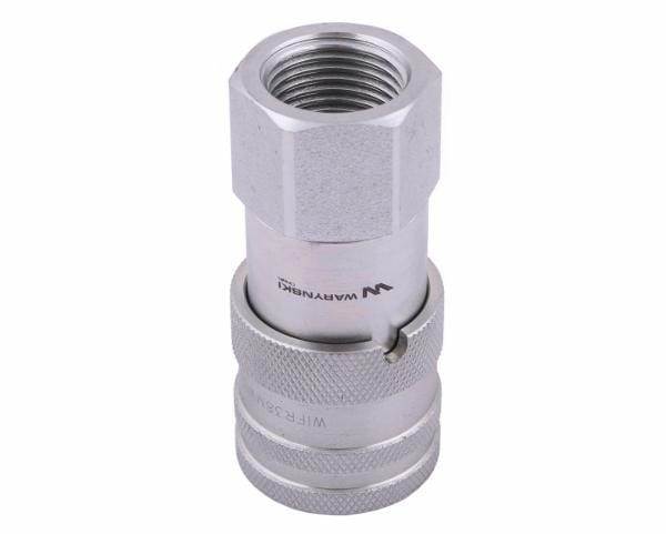 Szybkozłącze hydrauliczne suchoodcinające (rozmiar 3/8) gniazdo G1/2"BSP gwint wewnętrzny ISO16028 Waryński 2