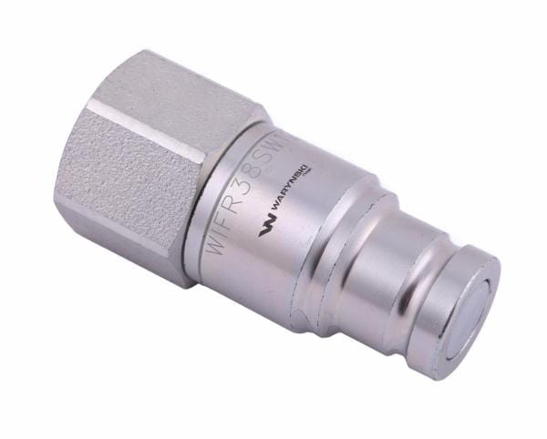 Szybkozłącze hydrauliczne suchoodcinające (rozmiar 3/8) wtyczka G1/2"BSP gwint wewnętrzny ISO16028 Waryński 2