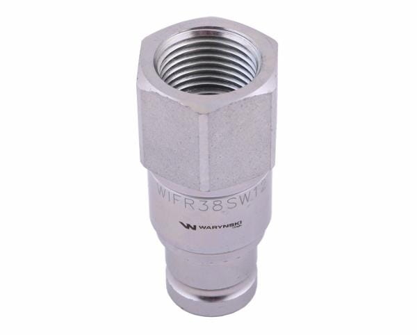 Szybkozłącze hydrauliczne suchoodcinające (rozmiar 3/8) wtyczka G1/2"BSP gwint wewnętrzny ISO16028 Waryński 3