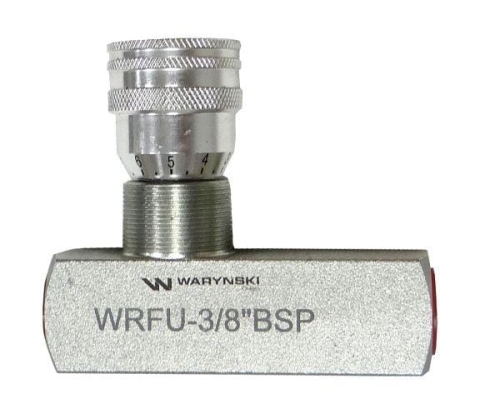 Zawór dławiąco-zwrotny WRFU 90 3/8"BSP Waryński 2