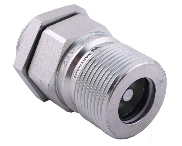 Szybkozłącze hydrauliczne skręcane (motylkowe) gniazdo G3/4"BSP gwint wewnętrzny 250bar Waryński 3