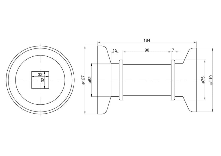 Tuleja łożyskowa stary typ Talerzówka 2