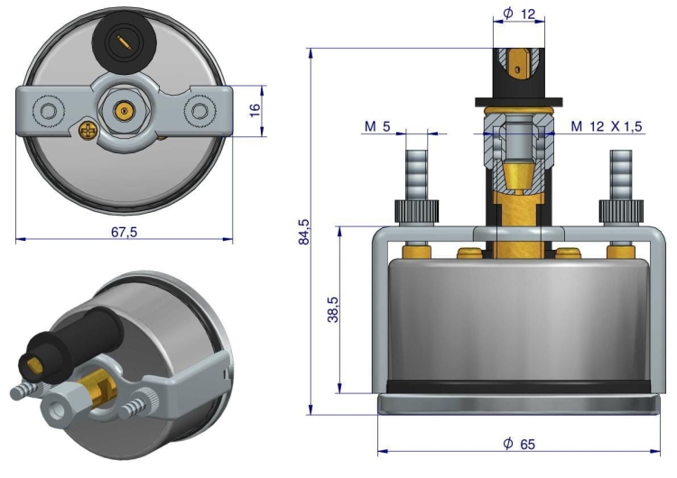 Manometr powietrza MF3 2